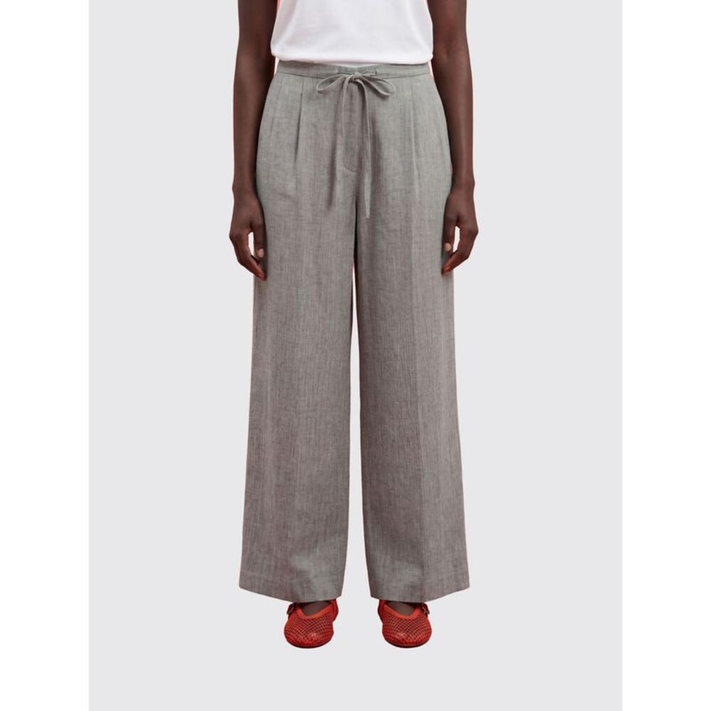 Loulou De Saison Women Linen And Cotton Trousers Loulou De Saison